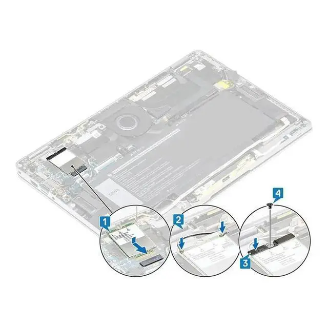 Alt view image 3 of 3 - EM120R-GL 4G Module For Thinkpad X1 Yoga 6Th X13 Yoga P14s T14 T15 T15s EM120R CAT12 600Mbps+ 2X10DB Antenna Kit