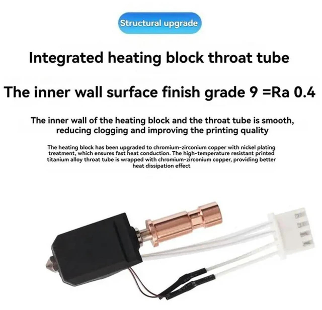Alt view image 3 of 3 - 3X Hotend For Anycubic Kobra S1 Hotend Kit For Anycubic Kobra S1 Heating Hotend 24V 60W 200K 300