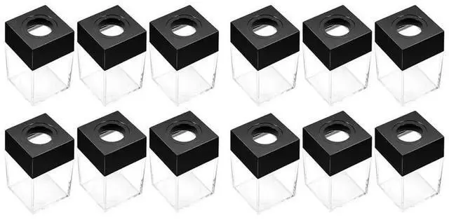 Main image of 12 Pack Magnetic Paper Clip Holder Paper Clip Holder Black Paperclip Holders For Desk Paper Clip