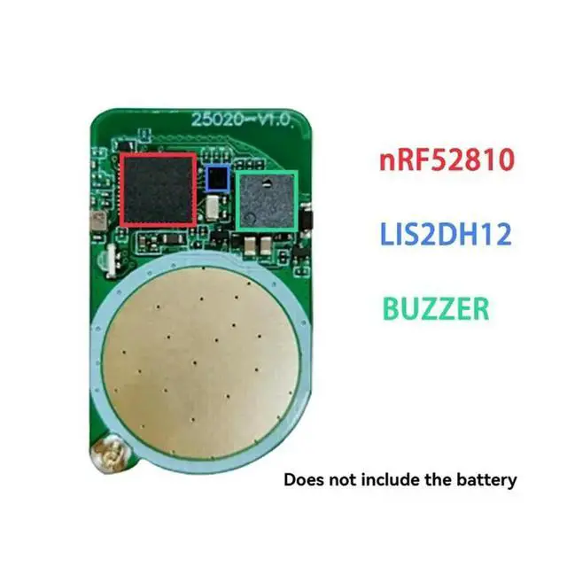 Alt view image 3 of 3 - Eddystone Ibeacon Compatible Bluetooth 5.0 Low Power Consumption Module NRF52810 BLE Beacon Tag With Buzzer Accelerometer