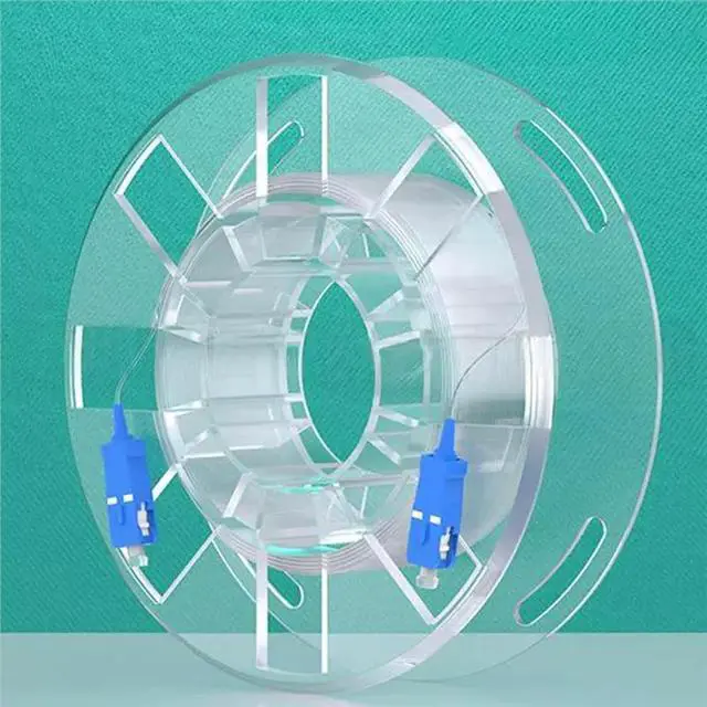 Alt view image 2 of 3 - Indoor Transparent Fiber Optic Cable LC UPC APC Singlemode Single Core Jumper SCSC Fiber Patch Cord