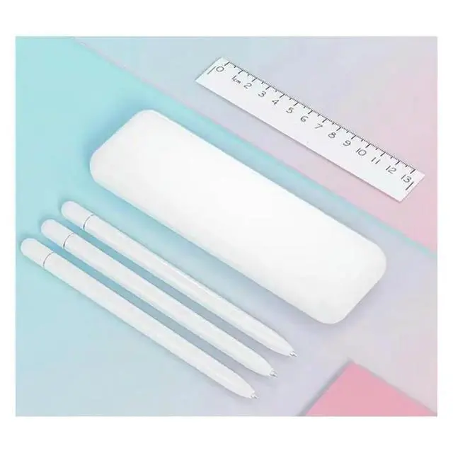 Alt view image 2 of 3 - 2X 3-Pen Tech Case Set - Magnetic Pen Holder With Aesthetic Design, Premium Stationery Box For Teens/Students