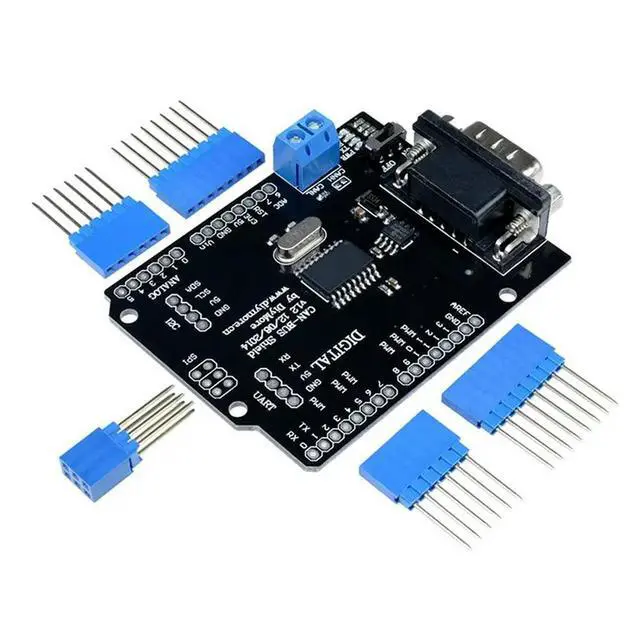 Alt view image 2 of 3 - 3X MCP2515 Can Bus Shield Board SPI Interface Connector Expansion Controller Module DC 5V-12V For Seeeduino