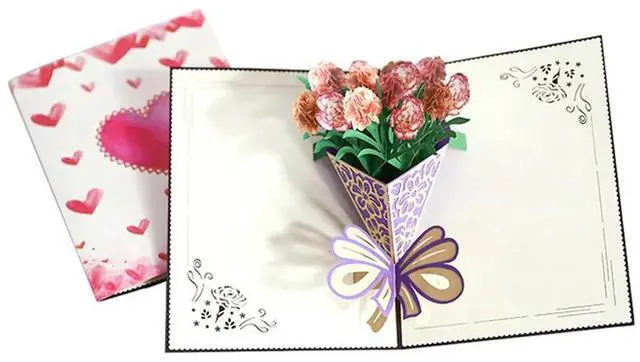 Alt view image 3 of 3 - 3D -Up Greeting Cards Accessories With Envelopes Handmade Happy Birthday Cards For Birthday Anniversary Wedding Mother's D