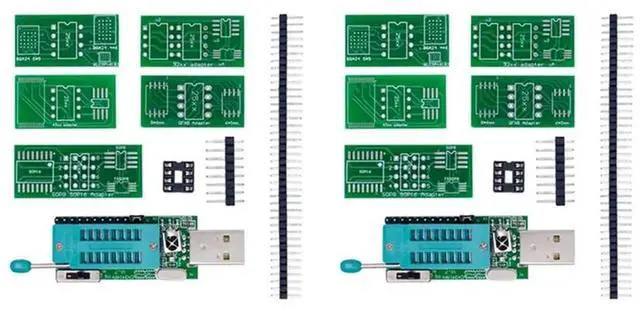 Main image of 2X CH341A Programmer V1.7 1.8V Level Shift W25Q64FW W25Q128FW Gd25lq64