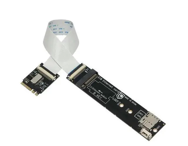 Main image of M.2 A+E Key To M.2 B-Key 3G/4G/5G Network Module Supports M.2 B Key Modules/USB/Pcie Signals SIM Card Slot