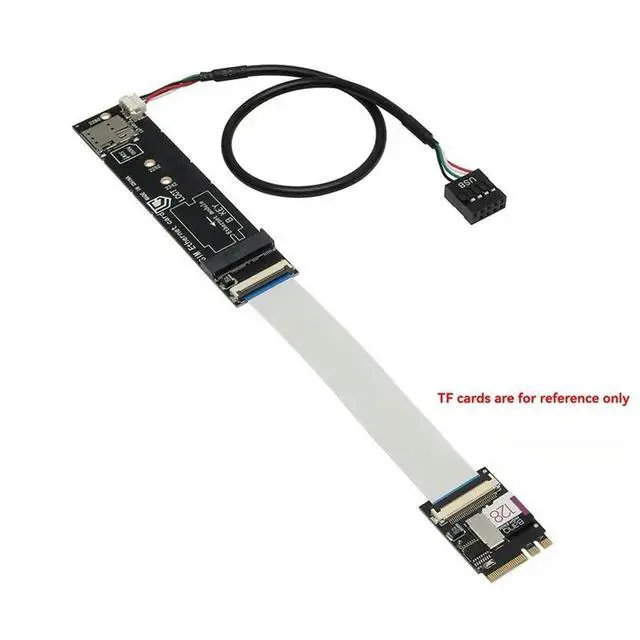 Alt view image 2 of 3 - M.2 A+E Key To M.2 B-Key 3G/4G/5G Network Module Supports M.2 B Key Modules/USB/Pcie Signals SIM Card Slot