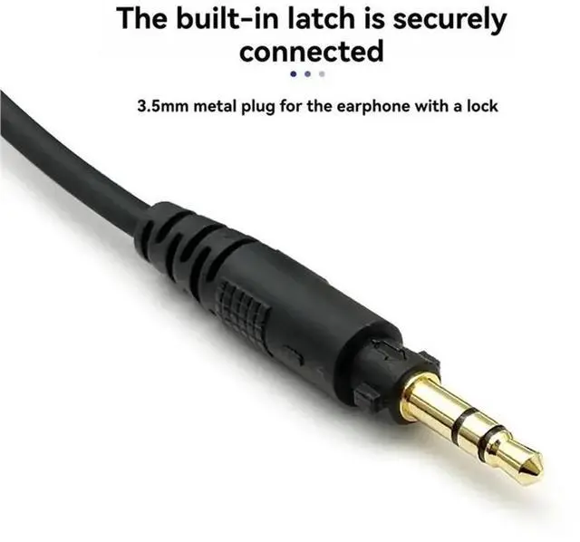 Alt view image 2 of 3 - 3X Spring Headphone Cable For Technics EAH-DJ1200 Headset Replacement Cable With 3.5Mm And 6.35Mm Connectors