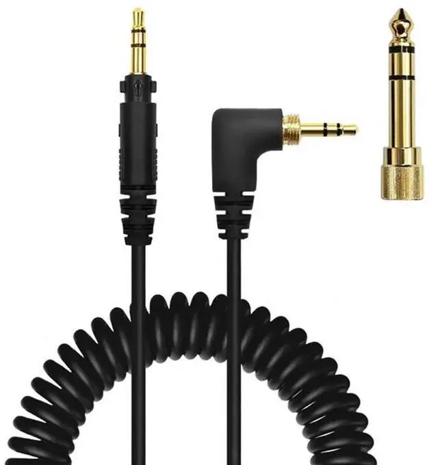 Alt view image 3 of 3 - 3X Spring Headphone Cable For Technics EAH-DJ1200 Headset Replacement Cable With 3.5Mm And 6.35Mm Connectors