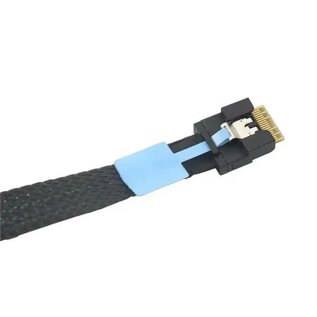 Alt view image 3 of 3 - SFF-8654 4I To SFF-8611 Cable PCIE MCIO Slimline Server Adapter Cable