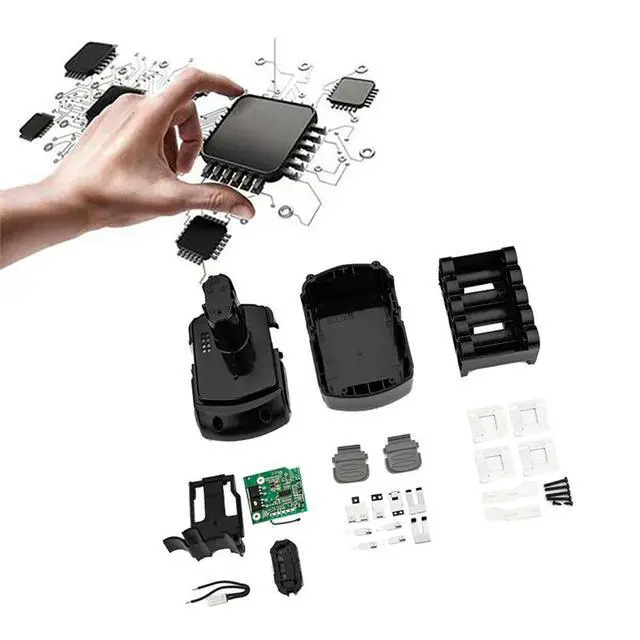 Alt view image 2 of 3 - Plastic Case+Protective Board Part Kit For Hitachi BCL1830 18V 10-Cell Lithium Protective Case
