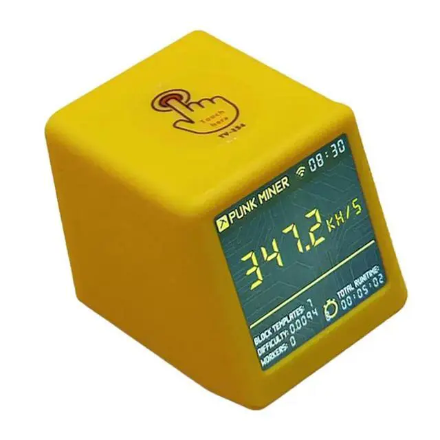 Alt view image 3 of 3 - Nerdminers NM TV Nerdminers NM TV Low Power Silent Operation Desktop Clock B