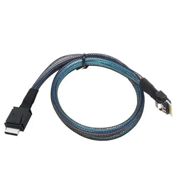 Alt view image 2 of 3 - SFF-8611 4I 40P Male To Slimline SFF-8654 4I 38P Male Data Cable Active PCIE Oculink PCI-Express SFF-8611 1M