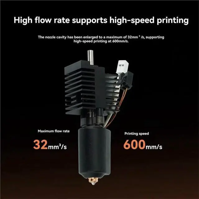 Alt view image 2 of 3 - Quick-Swap 0.4Mm Nozzle For Creality K2 Pro Hotend Heating Block Kit All-l Integrated 3D Printer Parts