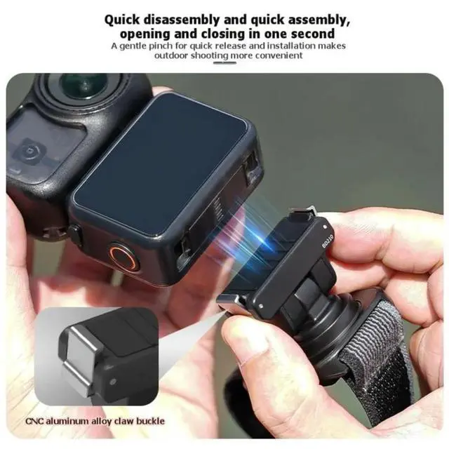 Alt view image 2 of 3 - Adjustable Wristband Mount Magnetic Quick Release Adapter 360° Rotatable Camera Accessories For Bicycle Pet Vlog Holder