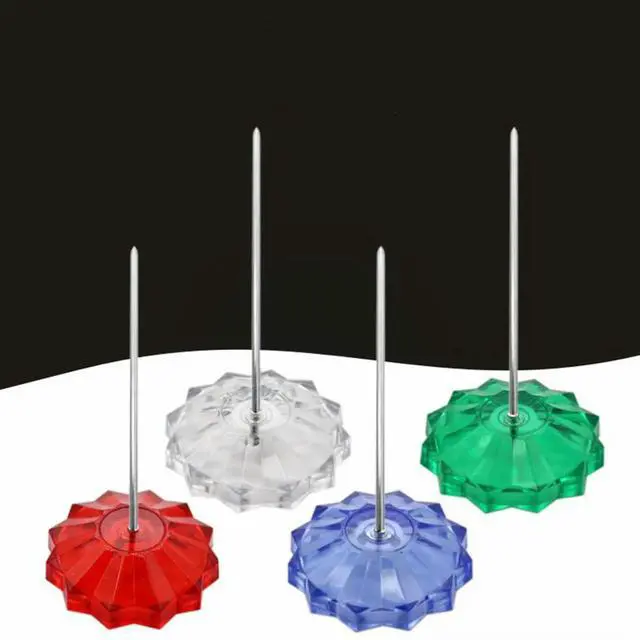 Alt view image 2 of 3 - 4Pcs Multi-Use Receipt Holder Spike Stick Straight Rod Note Holder Bill Fork for Office Desk Counter Hospital Restaurant