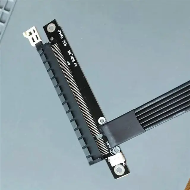 Alt view image 3 of 3 - Pcie Riser Card PCI-E 4.0 X16 To X1 Graphics Card Extension Cable GPU WK Riser Adapter 35CM For Computer