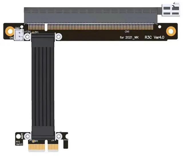 Main image of Pcie Riser Card PCI-E 4.0 X16 To X1 Graphics Card Extension Cable GPU WK Riser Adapter 35CM For Computer