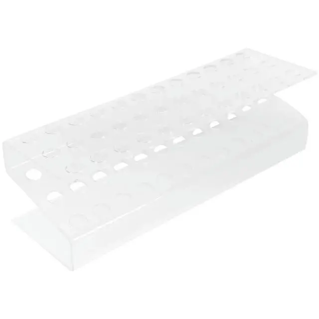 Alt view image 2 of 3 - Acrylic Pen Holder Display Stand 36 Holes for Eyebrow Pencils and Ballpoint Pens Clear Desk Organizer Modern Stylish Office Use