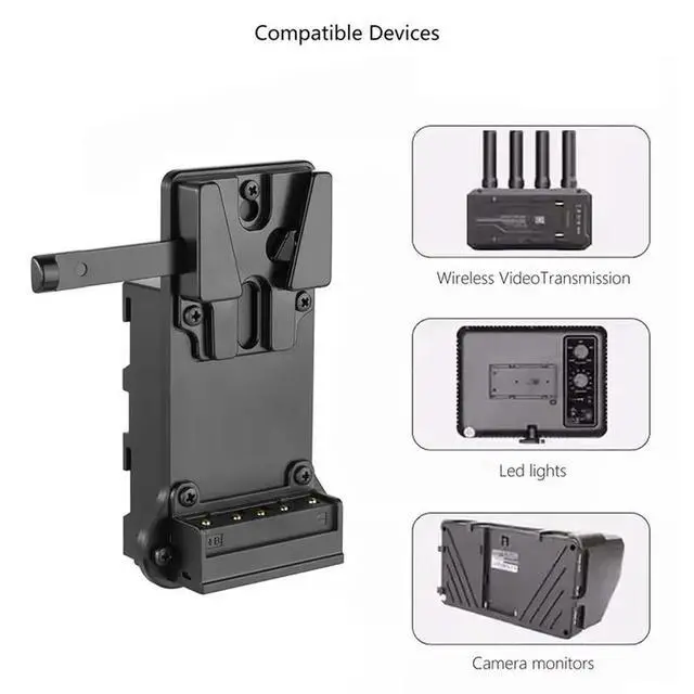 Alt view image 3 of 3 - V-Mount Plate Power Adapter F750 For Neewer Camera Monitor LED Video Light For Dj