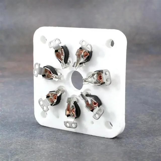 Alt view image 2 of 3 - 5PCS HIFI Tube Socket 7Pin Tablet Socket Tube Seat For 6C33 FU19 FU29 FU30 Vacuum Tube Amplifer DIY