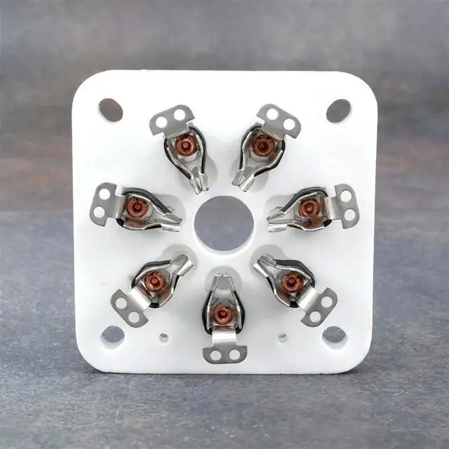 Alt view image 3 of 3 - 5PCS HIFI Tube Socket 7Pin Tablet Socket Tube Seat For 6C33 FU19 FU29 FU30 Vacuum Tube Amplifer DIY