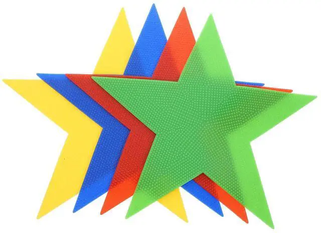 Main image of 4Pcs Safe PVC Carpet Markers with Strong Grip Floor Spot Markers for Sports Training Gym Classrooms Schools Outdoor Indoor Use