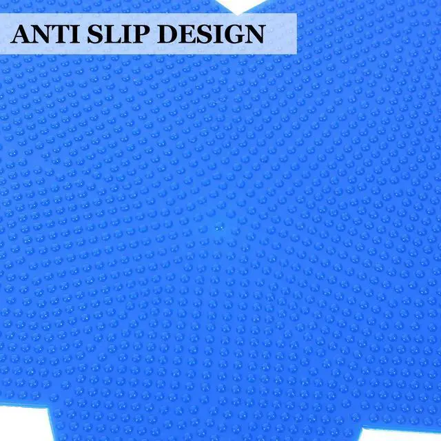 Alt view image 2 of 3 - 4Pcs Safe PVC Carpet Markers with Strong Grip Floor Spot Markers for Sports Training Gym Classrooms Schools Outdoor Indoor Use