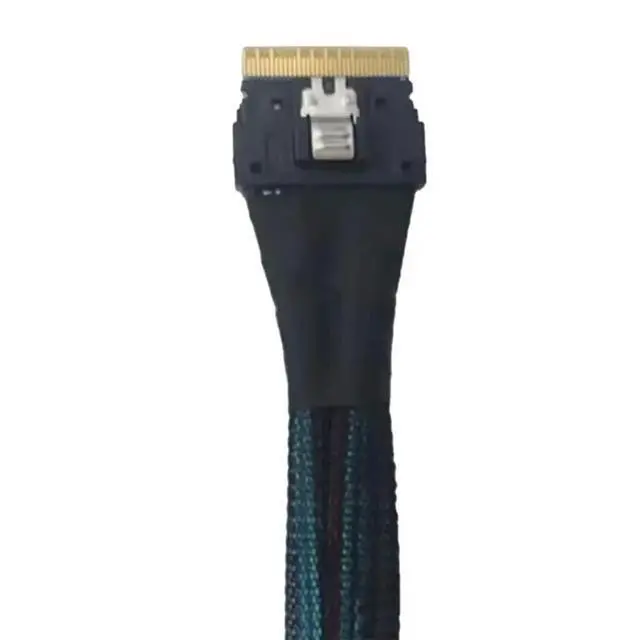 Alt view image 3 of 3 - PCIe 4.0 SlimSAS SFF-8654 8i to 8i High-Speed NVMe Cable for External GPU Adapter