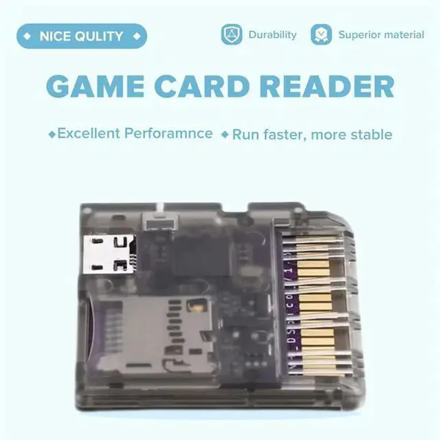 Alt view image 3 of 3 - Game Card Reader For NDS NDSL Dsi 3DS Console Injection Molded Transparent Case With RP2040 MCU