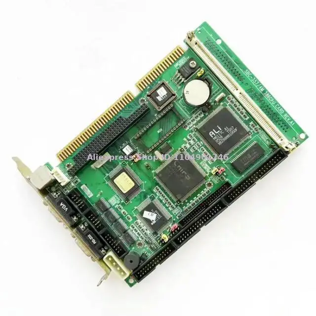 Alt view image 2 of 3 - SBC-357/4M 386CPU CARD REV.A1 1907357080 C06515234 Industrial Motherboard CPU Board Industrial control half-length card