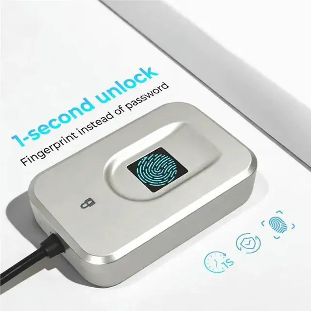 Alt view image 2 of 3 - For Hello 10 11 Biometric Fingerprint Login USB Reader Module For Security Key Safe Account Login