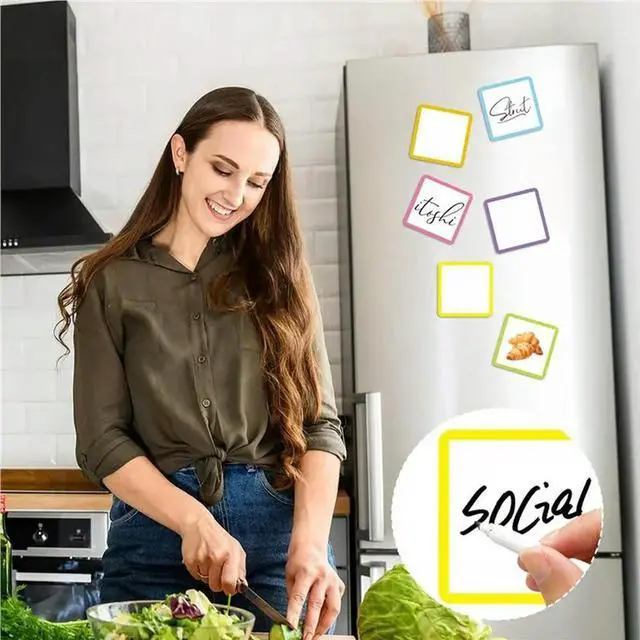 Alt view image 2 of 3 - 60 Sheets Magnetic Fridge Notepads To-Do List Sticky Notes Memo Pad Grocery Shopping Tearable Note Pad Reminders