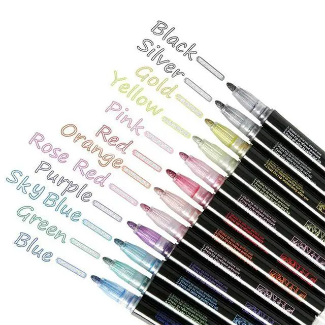 Alt view image 3 of 3 - 24 Color l Outline Pencils Pencils Scrapbooking Pastels Easter Gifts Kids Tinker Girls Gifts