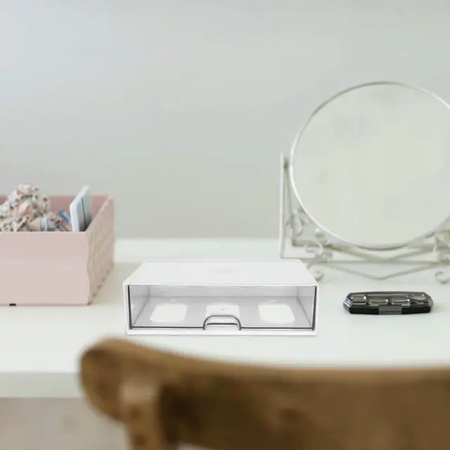 Alt view image 2 of 3 - Drawer Type Desktop Organizer Large Capacity Makeup Sundries Case Multi Function Office Stationery Holder