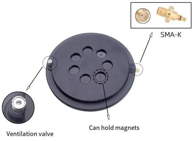 Alt view image 3 of 3 - Magnetic S501 Housing Disc Measurement UV-Resistant ASA Outdoor GNSS Antenna Housing