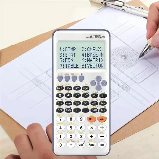 Alt view image 3 of 3 - Large Screen Scientific Function Calculator -417 Function Is Very Suitable For Offices And Students