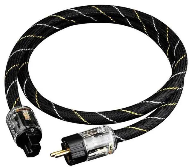 Main image of Hifi Audio For Amplifier DAC CD Player Compatible Copper AC Power Cable EU Power Cord Pure Copper Connector EU Plug