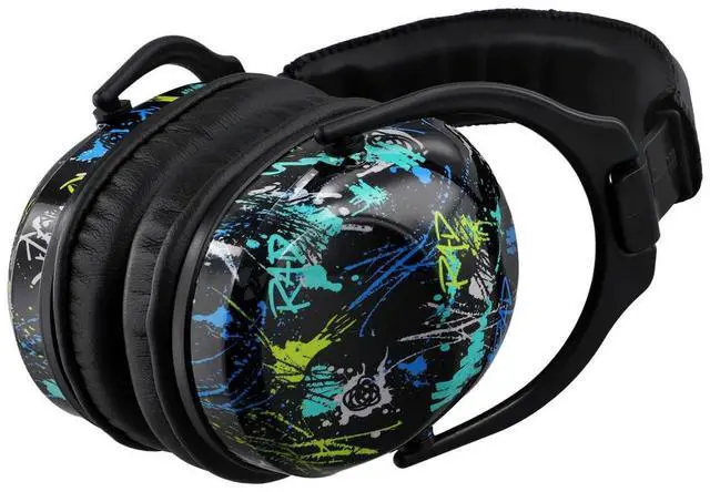 Alt view image 2 of 3 - AT9-Ear Protection Safety Earmuffs,Foldable Noise Blocking Ear Defenders, Protective Ear Covers for Children and