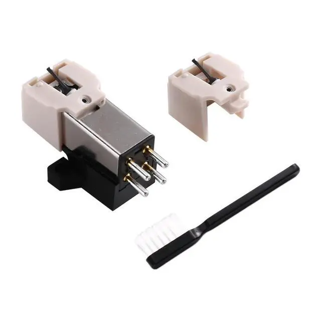 Alt view image 2 of 3 - LP Vinyl Record Player Stylus+ Needle+ Brush Kit AT3600L Magnetic Cartridge For Turntable Phonograph Platterspeler