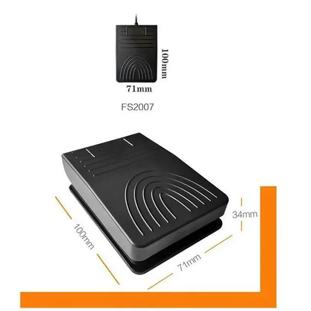 Alt view image 2 of 3 - 2X USB Foot Switch Keyboard Pedal USB Foot Pedal Control High Sensitivity Single Control Foot Pedal