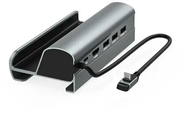 Main image of Steam Deck Dock Station TV Base Stand Hub Holder Docking USB C To RJ45 Ethernet -Compatible USB3.0 Type-C