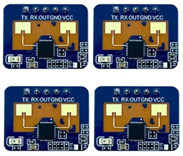 Main image of Motion Detection 24G Mmwave HLK-LD2410C 4Pcs Presence Radar Sensor Module Human Detection Module