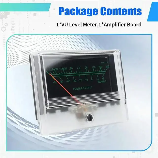 Alt view image 2 of 3 - VU Level Meter Stereo Preamp Tube Amplifier Board Audio Power Meter Indicator DB With Driver Backlit Pointer B