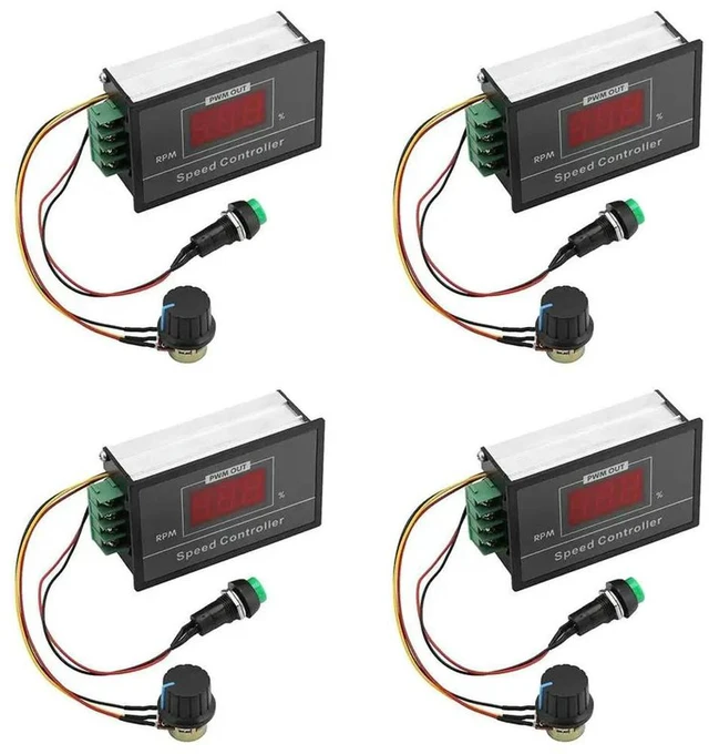 Main image of 4X DC 6-60V PWM DC Motor Speed Controller (PWM) Speed Adjustable Stepless Governor Regulator, Motor Speed Controller