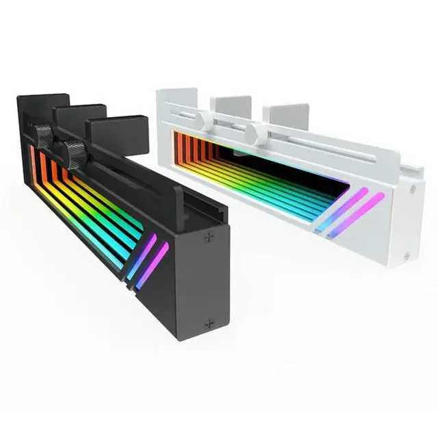 Alt view image 3 of 3 - 5V ARGB Sync Abyss Effect Computer Video Card Holder PC GPU VGA Graphic Card Support Stand Anti-Drop Bracket