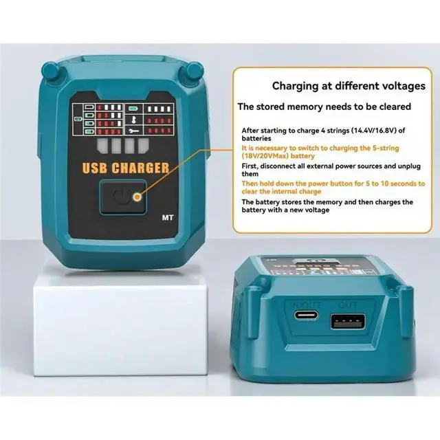 Alt view image 2 of 3 - For Replacement For 14.4-20V Lithium- Tool Batteries