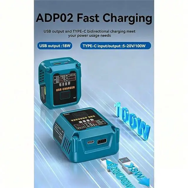 Alt view image 3 of 3 - For Replacement For 14.4-20V Lithium- Tool Batteries