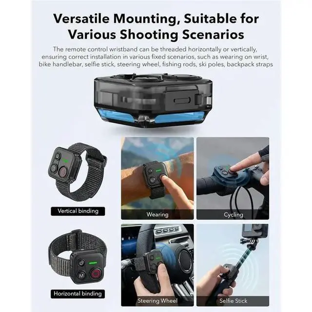 Alt view image 2 of 3 - Remote Control For Gopro Action Camera Remote Control Action Camera Bluetooth Remote Control phone Camera Remote Control