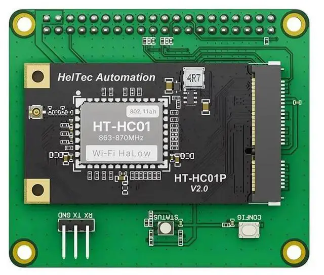 Main image of Heltec HT-HC01P V2 Wi-Fi Halow Module 16Dbm 863-870Mhz Mini Pcie Interface And For Raspberry Pi HAT Baseplate For Iot